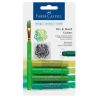 Faber-Castell - Gelatos - Blister de 4 Craies Gelatos - Aquarellables - Pack "Vert"