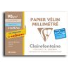 Clairefontaine - Vellum Graph Paper - Envelope of 12 Sheets - 90 gsm - A4 Size
