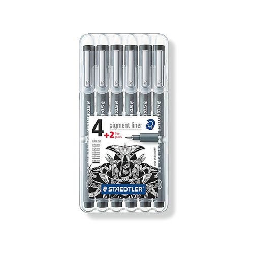 STAEDTLER - Pigment Liner - Feutre Fin - 308 SB6P - STAEDTLER® Box