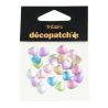Décopatch - Trésors - Sachet de 24 Coeurs - 1cm - "Pastel"