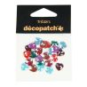 Décopatch - Trésors - Bag of 24 Hearts - 1cm - "Pearl Flashy"