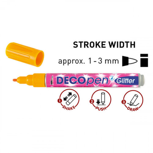 advies Kreek koper C.KREUL - Hobby Line - DecoPen Glitter Marker - 1 to 3 mm
