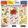 C.KREUL - Set de 12 Serviettes - 'Romantic Flowers' - 6 Motifs (2 de Chaque)