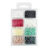 MEYCO - Assortiment de Perles Nacrées - Ø 2,5, 3, 4, 5 & 6mm - 1200 Pièces