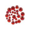 MEYCO - Box of About 300 Acrylic Rhinestones - 2 to 4 mm - 'Ruby'