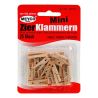 MEYCO - Mini Laundry-Clasps - Wood - 25 Pieces - 25mm