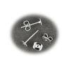 MEYCO - Ear Stud - 12 Pieces - Ø 4mm & 6mm - Silver