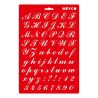 MEYCO - Stencil - 20 x 31 cm - 66004 - Cursive Writing - 22mm
