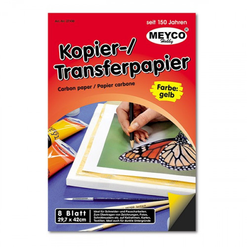 MEYCO Carbon Paper / Transfer Paper Yellow A3 8 Sheets