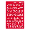 MEYCO - Stencil - 20 x 31 cm - 66051 - Writing - 25mm