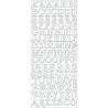 MEYCO - Stickers Décoratifs - Taille de la Feuille 10 x 23cm - Alphabet - Argent