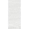 MEYCO - Stickers Décoratifs - Taille de la Feuille 10 x 23cm - Alphabet - Argent