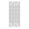 MEYCO - Decorative Stickers - Sheet Size 10 x 23cm - Borders - Silver
