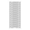 MEYCO - Decorative Stickers - Sheet Size 10 x 23cm - Borders - Silver