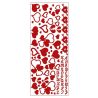 MEYCO - Stickers Décoratifs - Taille de la Feuille 10 x 23cm - Coeurs - Rouge