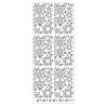 MEYCO - Decorative Stickers - Sheet Size 10 x 23cm - Stars - Silver