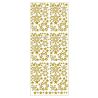 MEYCO - Stickers Décoratifs - Taille de la Feuille 10 x 23cm - Étoiles - Or