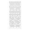 MEYCO - Stickers Décoratifs - Taille de la Feuille 10 x 23cm - Papillons - Argent