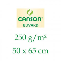 BUVARD 250G BLANC CANSON - feuilles 50X65cm