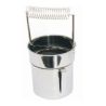 NIDART - Brush Washer Medium - Stainless Steel - 10 x 11 cm