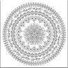 NIDART - Coloring Panel - 30x30 - Mandala