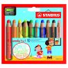 STABILO - Woody 3in1 - Pack of 10 + 1 XXL Sharpener