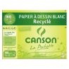Canson® - Drawing Pouch - Recycled - White - 10 Sheets - 160 gsm - 24 x 32 cm