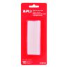 APLI - Lot de 10 Recharges / Bâtons pour Pistolets à Colle - 7,5mm x 10cm
