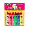 TULIP - 3D Paint - All Types of Surfaces - Lot of 6 x 37ml - Neon & Glow