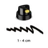 MOLOTOW - Sray CAP - 9004 - Flat Jet "Artist 1" (Noir / Jaune) - Large - À l'Unité & Sachet de 100