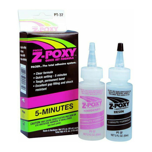 ZAP - Z-Poxy - Colle Époxy 5 Minutes - Lot 2 Flacons 4OZ