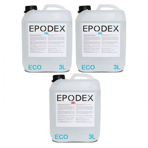 EPODEX - Résine Époxy - Transparent / Incolore - 9kg - ECO System (1CM)
