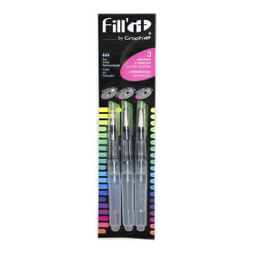 OZ - FILL`IT - Lot de 3 Pinceaux à Réservoir d'Eau
