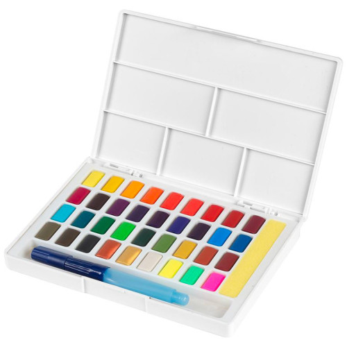 FABER-CASTELL - Creative Studio - Fine Watercolours - 36 Half-Pans