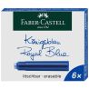 Faber-Castell - Lot de 6 Cartouches d'Encre - Standard - Bleu Roi