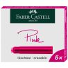 Faber-Castell - Set of 6 Ink Cartridges - Standard - Pink