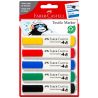 Faber-Castell - Set of 5 Textile Markers - "Basics" Pack
