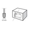 DREMEL - Meule à Rectifier 3,2mm - Carbure de Silicium (83322)