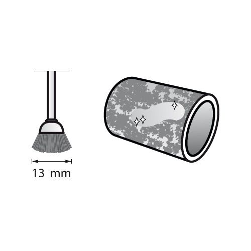 DREMEL - Brosses Acier (2) - Boisseau Ø13mm (442)