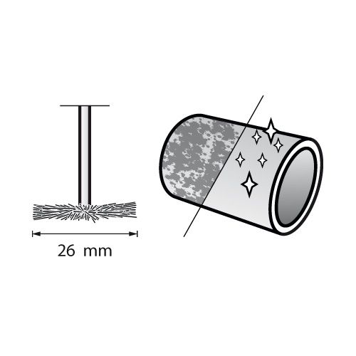 DREMEL - Brosse Abrasive - Haute Performance - Couronne Ø26mm (538)