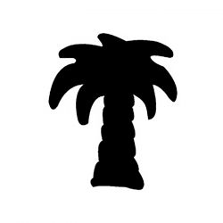 ARTEMIO - Lever Punch - XS - Palm Tree - 1.5cm