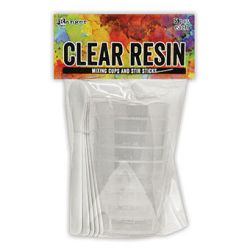 Ranger - Ranger Clear Resin Mixing Cups and Stir Sticks, 5pc