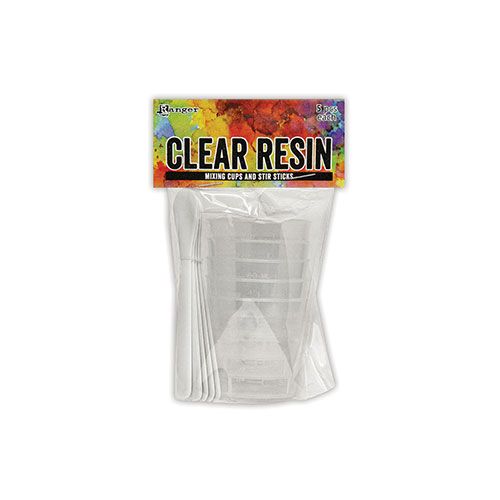 Ranger - Ranger Clear Resin Mixing Cups and Stir Sticks, 5pc
