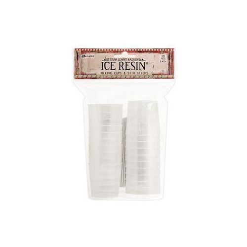 ICE RESIN MIXING CUPS & STIR STICKS, 20 EA