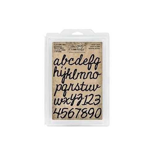 Tim Holtz® Idea-ology FOAM STAMPS, CUTOUT SCRIPT - TH93701