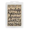 Tim Holtz® Idea-ology FOAM STAMPS, CUTOUT SCRIPT - TH93701
