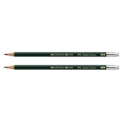 Faber-Castell - Crayon Graphite - Castell 9000 - Bout Gomme