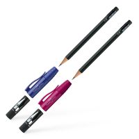 Faber-Castell - Crayon PERFECT PENCIL II	- Noir / Bleu ou Mûre