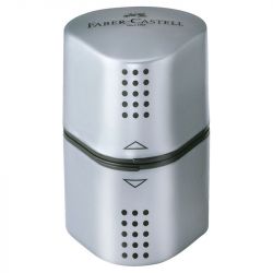 Faber-Castell - Trio - Argent - Taille Crayon - Grip 2001 trio sharpening box, silver
