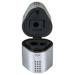 Faber-Castell - Trio - Argent - Taille Crayon - Grip 2001 trio sharpening box, silver